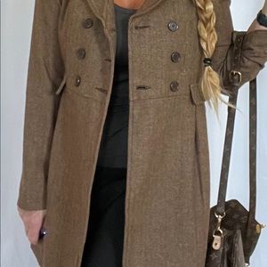 Brown tweed coat